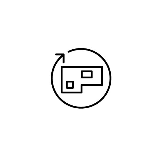 Live platform optimize real estate icon