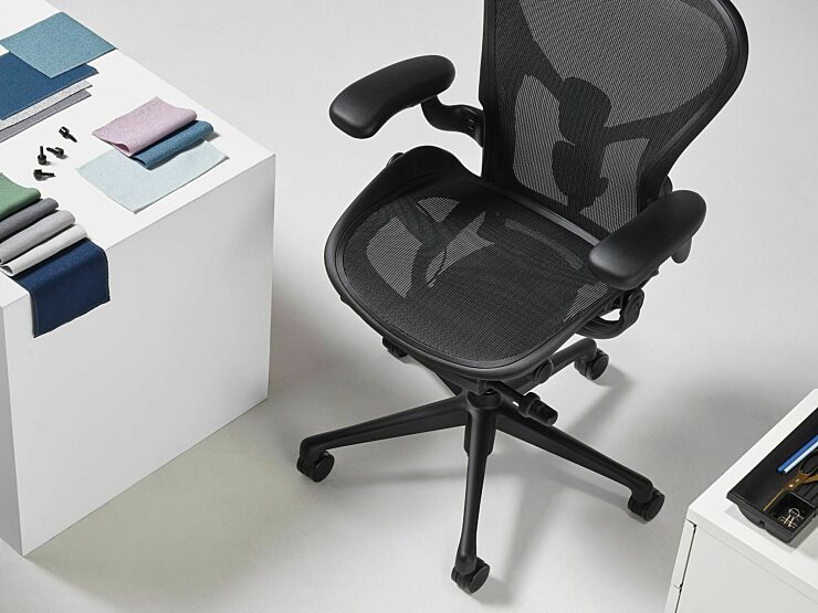 Ocean bound plastic herman miller aeron chair